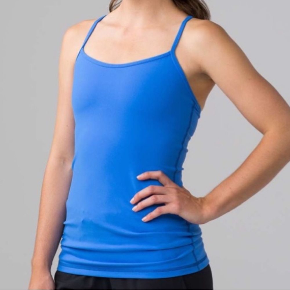 Lululemon Athletica Power Y Luon Blue Tank - Size 4